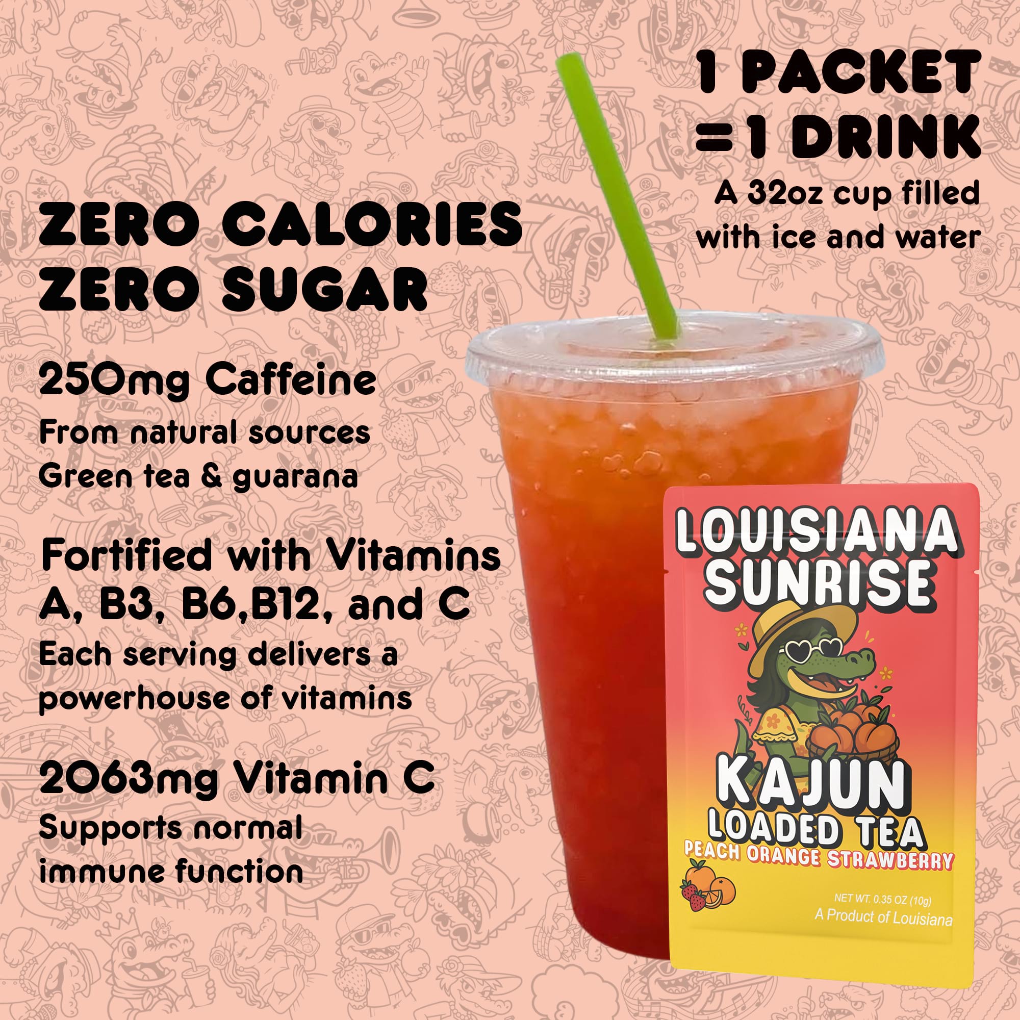 Louisiana Sunrise - Refreshing Sips for Easy Mixing