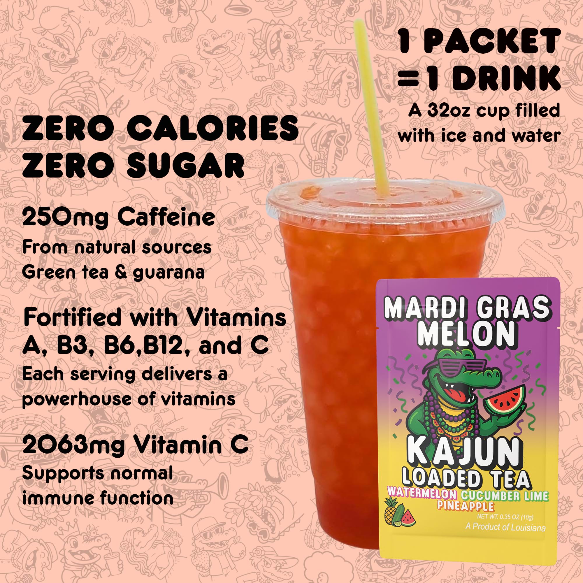 Mardi Gras Melon - Playful Sips for Afternoon Sipping