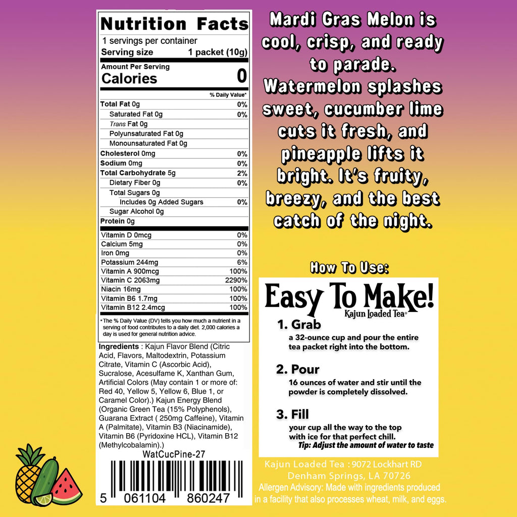 Mardi Gras Melon - Playful Sips for Afternoon Sipping