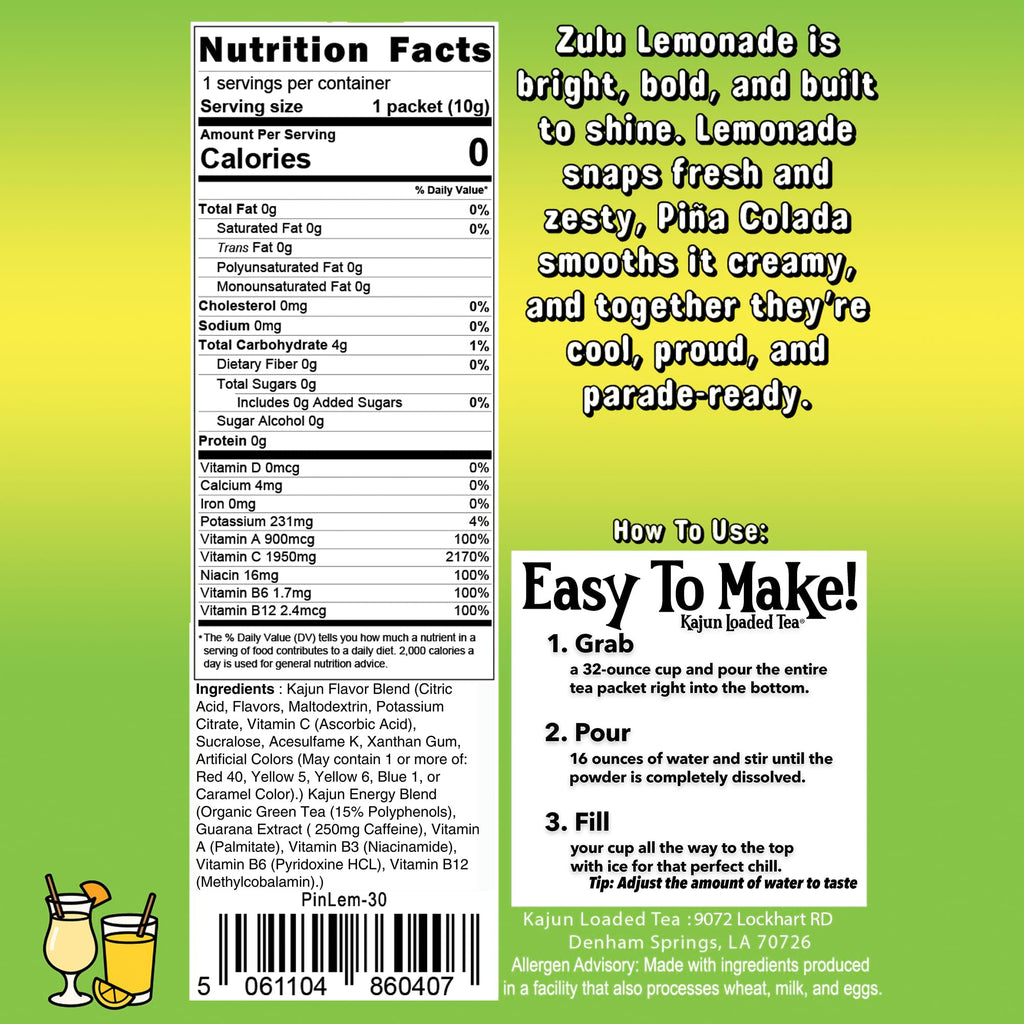 Zulu Lemonade - Playful Sips at Home or Away