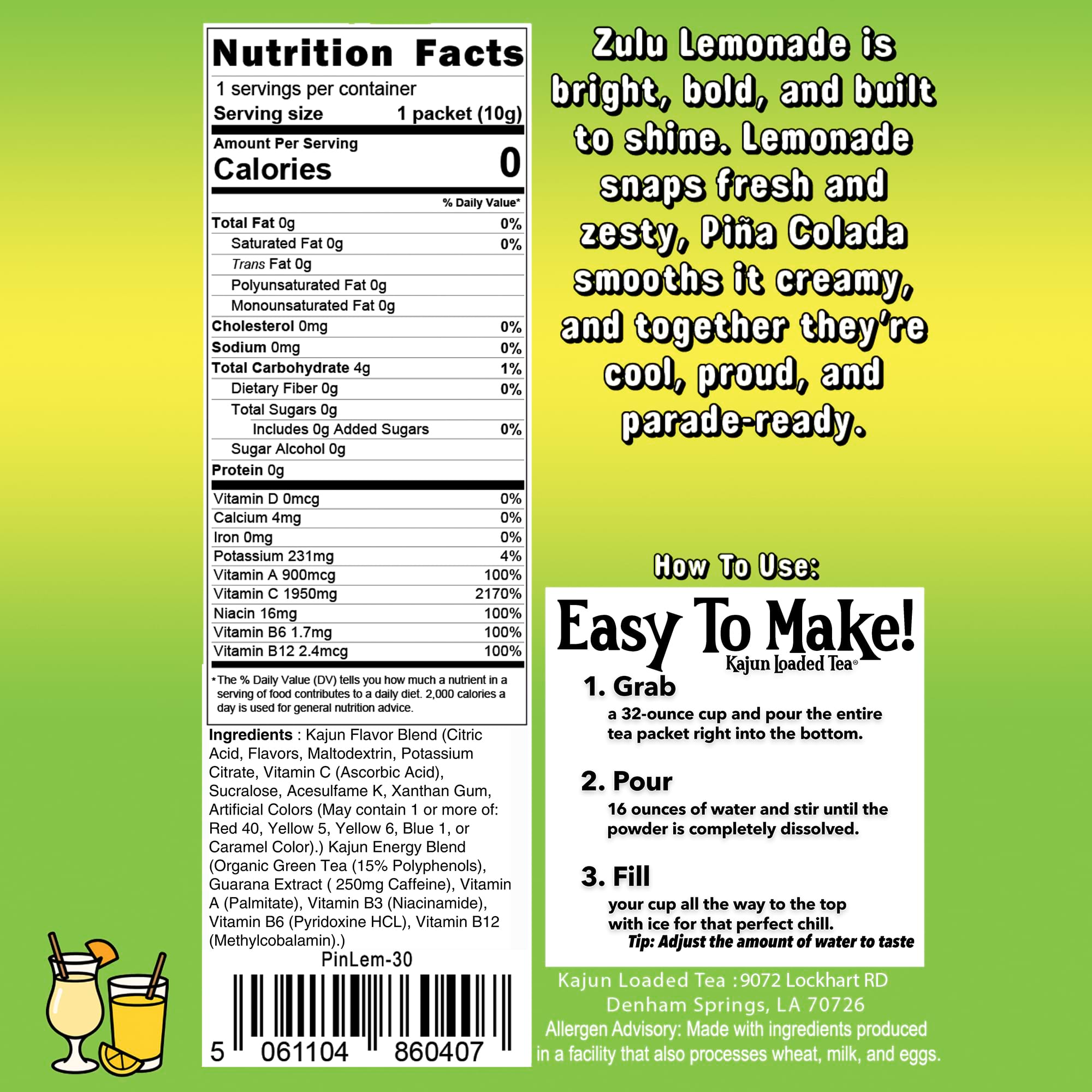 Zulu Lemonade - Playful Sips at Home or Away