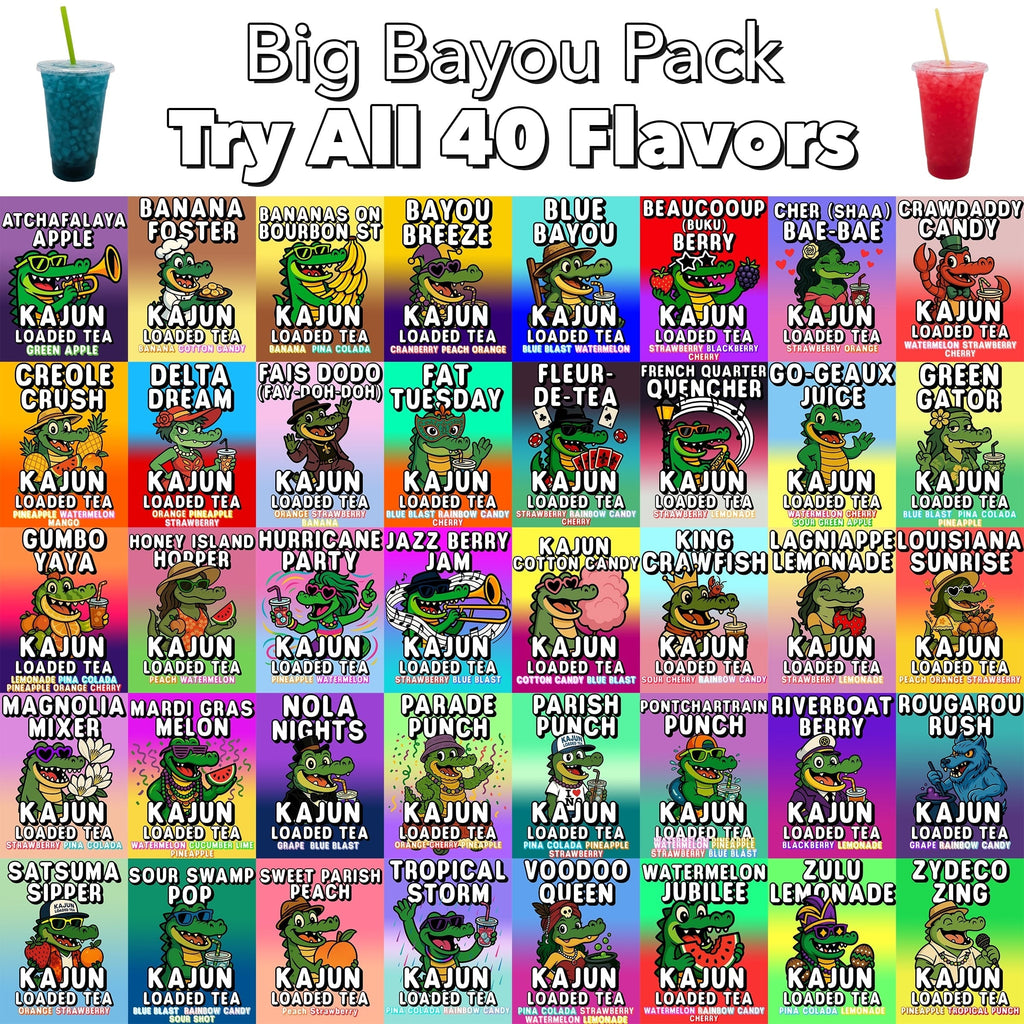 Big Bayou Bundle 40-Pack - Smooth Sips for Your Drink Routine