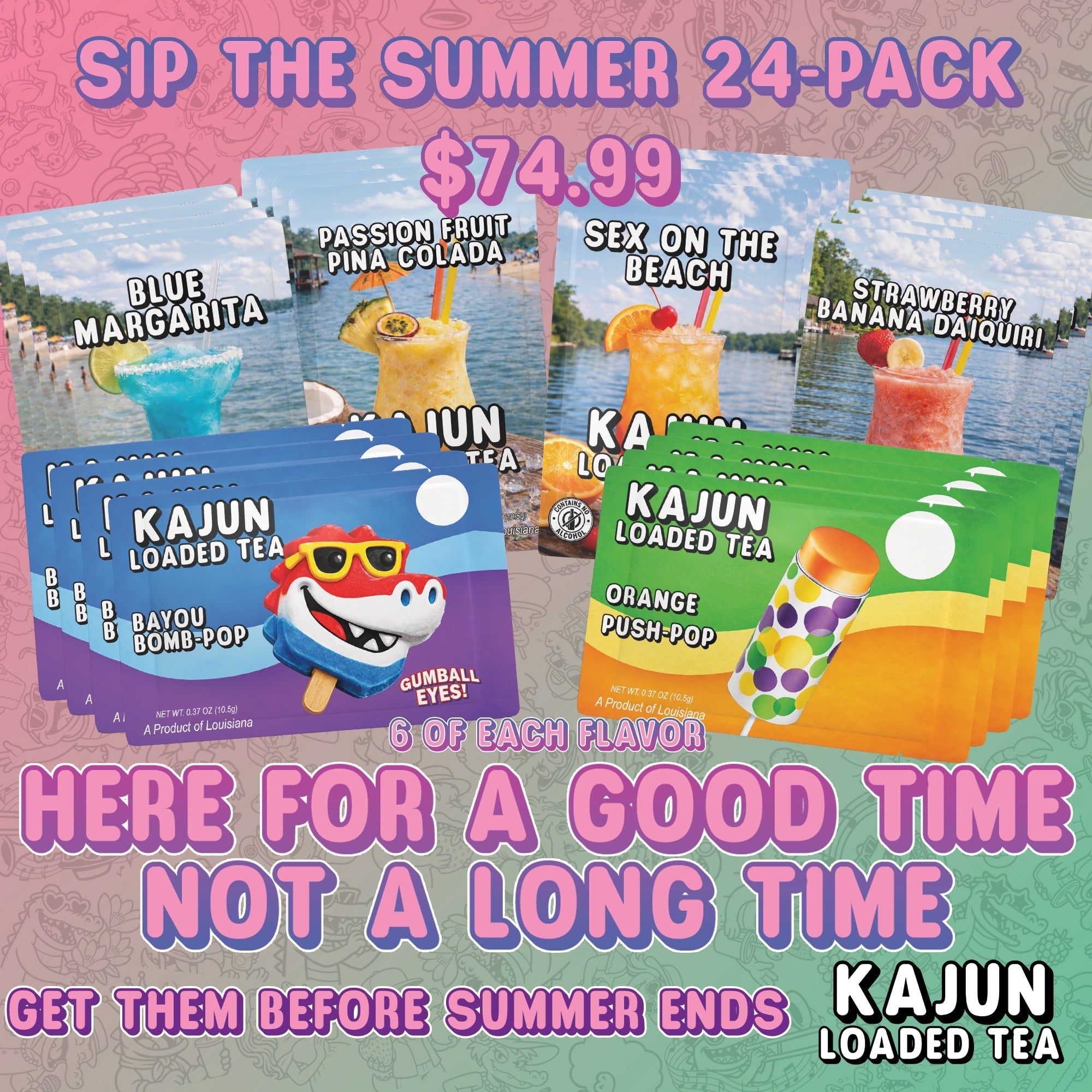 Sip the Summer Mocktails 24-Pack - Bold Sips for Your Cup